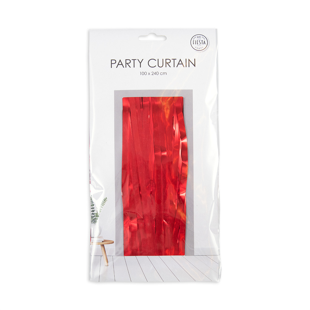 Deurgordijn 1x2,4m Rood