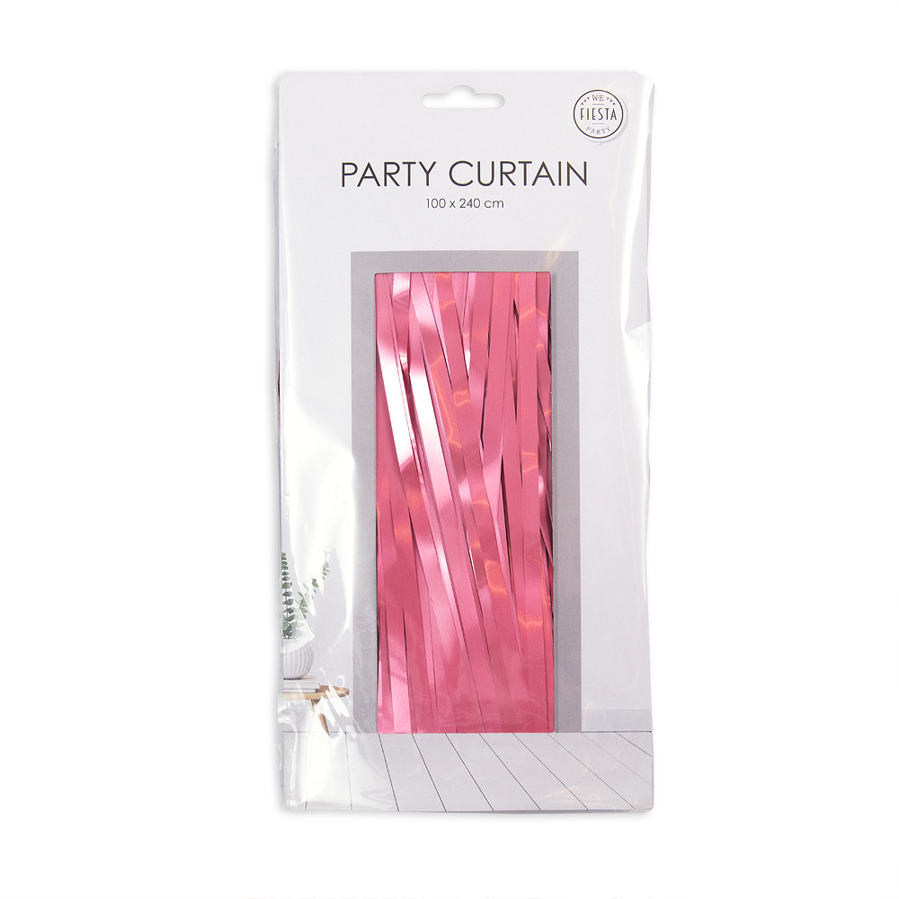 Deurgordijn 1x2,4m Baby Roze