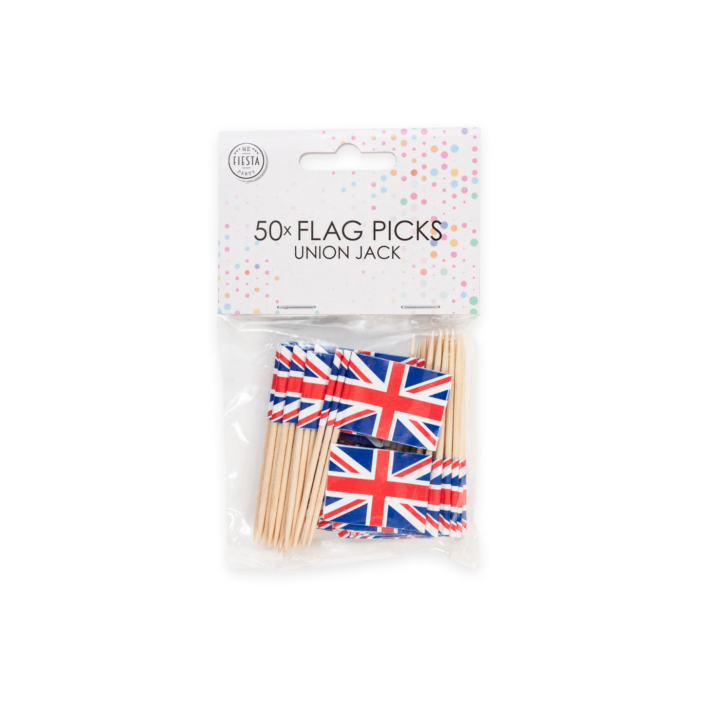 50x Prikkers Engelse vlag (Union Jack
