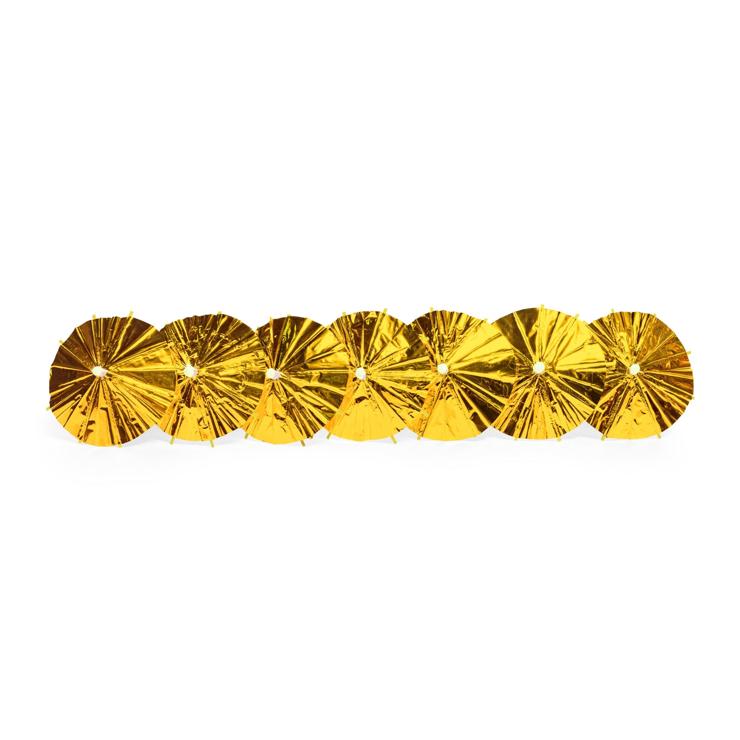 10x Parasol prikker Metallic Goud