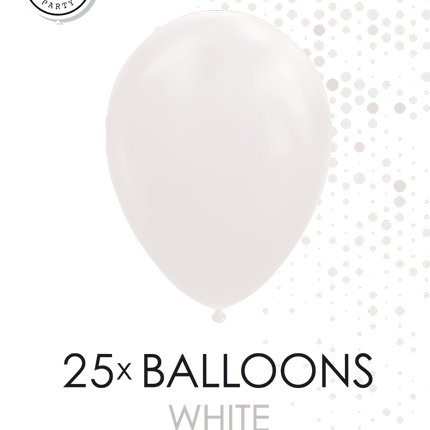 25 Ballonnen 12″ Wit