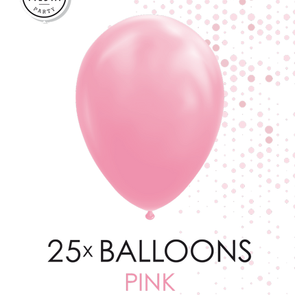 25 Ballonnen 12″ Roze