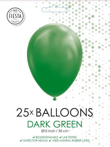 25 Ballonnen 12″ Donker groen