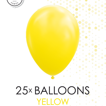 25 Ballonnen 12″ Geel