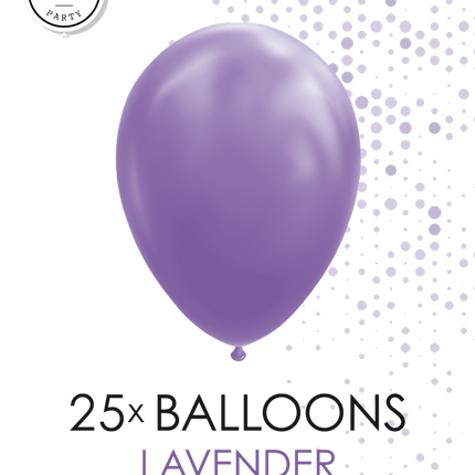 25 Ballonnen 12″ Lavendel