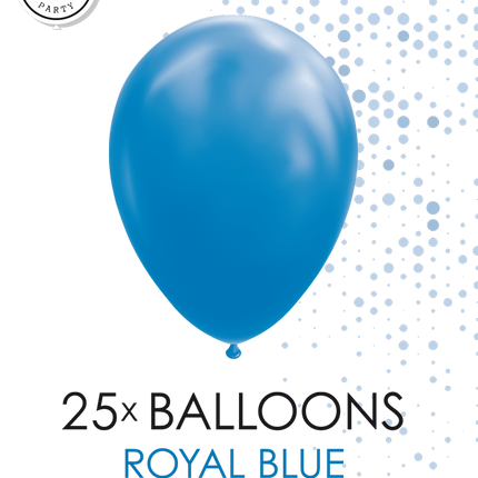 25 Ballonnen 12″ Koninklijk Blauw