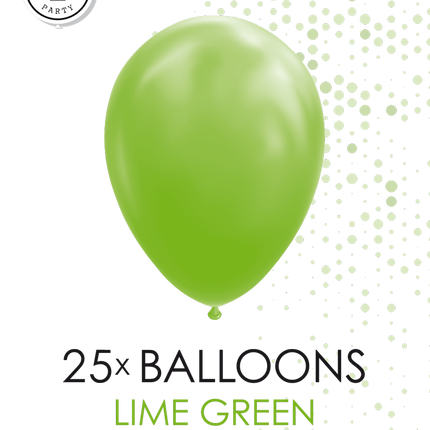 25 Ballonnen 12″ Lime Groen
