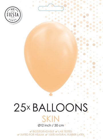 25 Ballonnen 12″ Skin