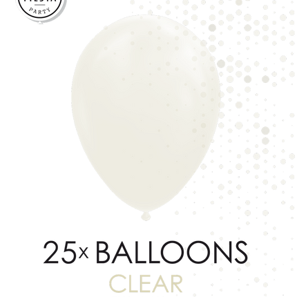 25 Ballonnen 12″ Clear