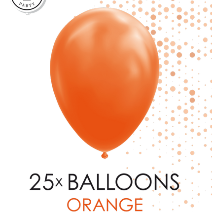 25 Ballonnen 12″ Oranje