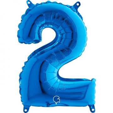Folieballon nmr. 2 - Kleuren selecteerbaar
