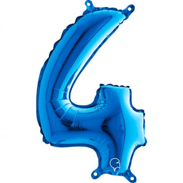 Folieballon nmr. 4 - Kleuren selecteerbaar