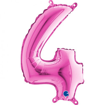 Folieballon nmr. 4 - Kleuren selecteerbaar