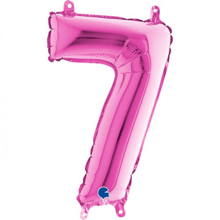 Folieballon nmr. 7 - Kleuren selecteerbaar