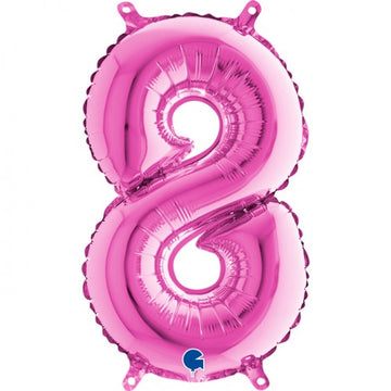 Folieballon nmr. 8 - Kleuren selecteerbaar