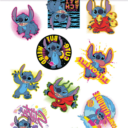12x Plak Tattoos Disney Stitch