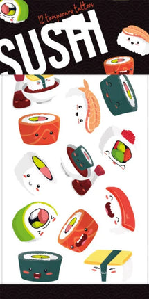 12x Plak Tattoos Sushi