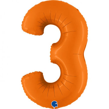 Folieballon nmr. 3 - Kleuren selecteerbaar