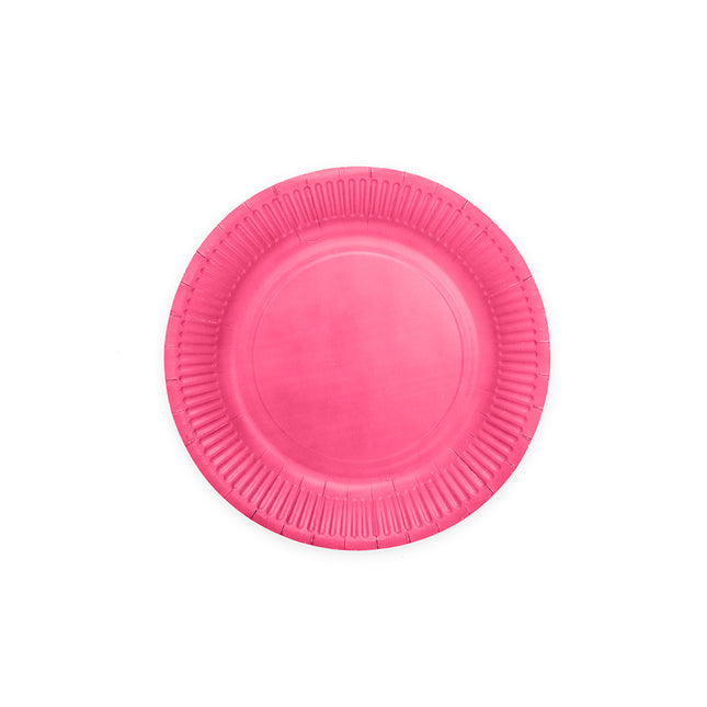 8 papieren Bordjes FSC – Fel roze