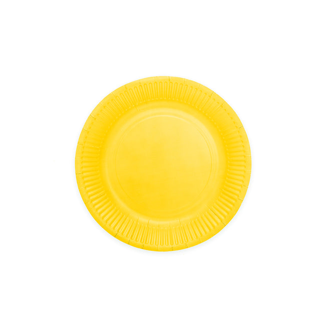 8 papieren Bordjes FSC – Geel