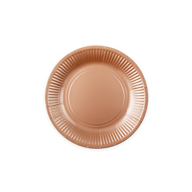 8 papieren Bordjes FSC – Rosé goud