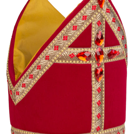 Sint kokermijter polyesterfluweel