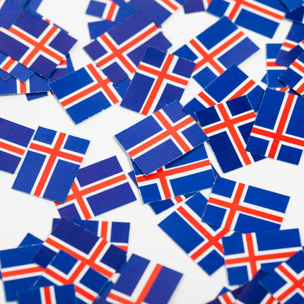 Tafelconfetti papier 150 stuks IJsland