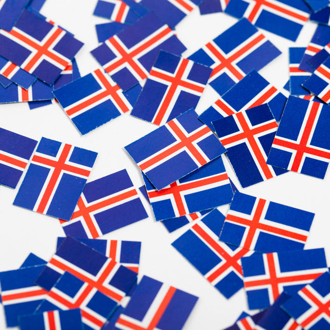 Tafelconfetti papier 150 stuks IJsland
