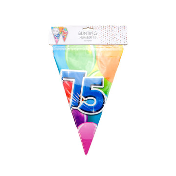 Vlaggenlijn 10m 2-Zijdig bedrukt ‘75’