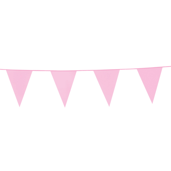 Vlaggenlijn Licht Roze 10m