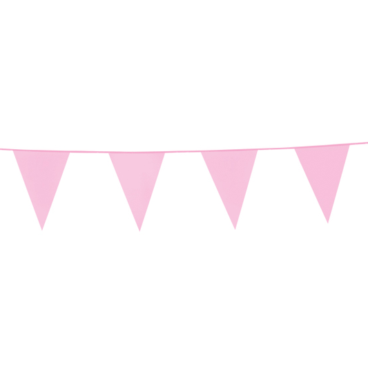 Vlaggenlijn Licht Roze 10m
