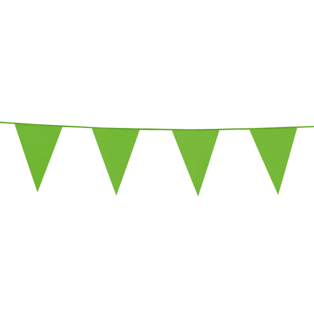 Vlaggenlijn Licht Groen 10 meter