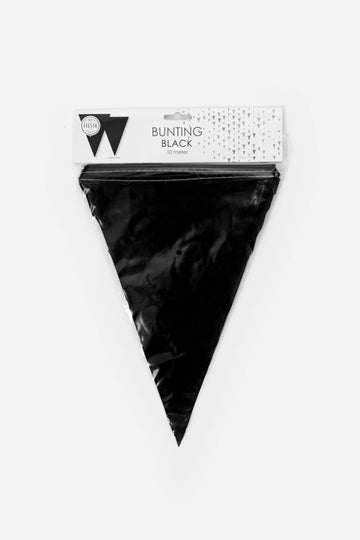 Vlaggenlijn Zwart 10 meter