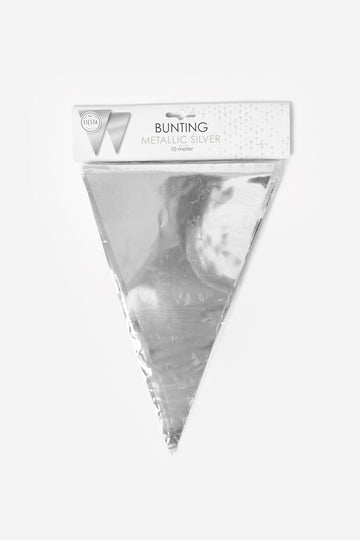 Vlaggenlijn Metallic Zilver 10 meter