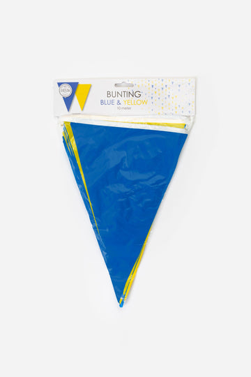 Vlaggenlijn Geel/Blauw 10m