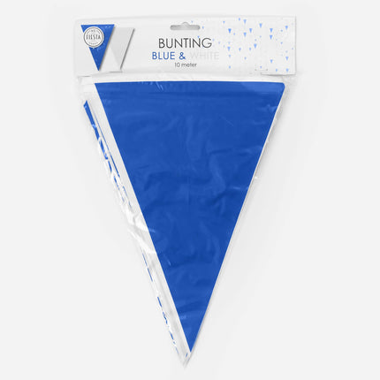 Vlaggenlijn Wit/Blauw 10m