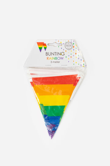 Mini Vlaggenlijn regenboog 3 meter