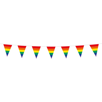Mini Vlaggenlijn regenboog 3 meter