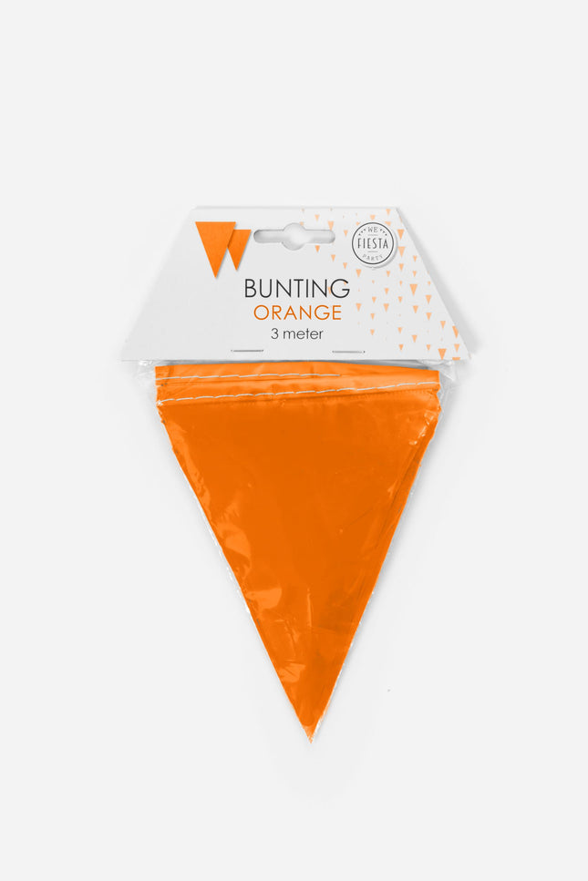 Mini Vlaggenlijn oranje 3 meter