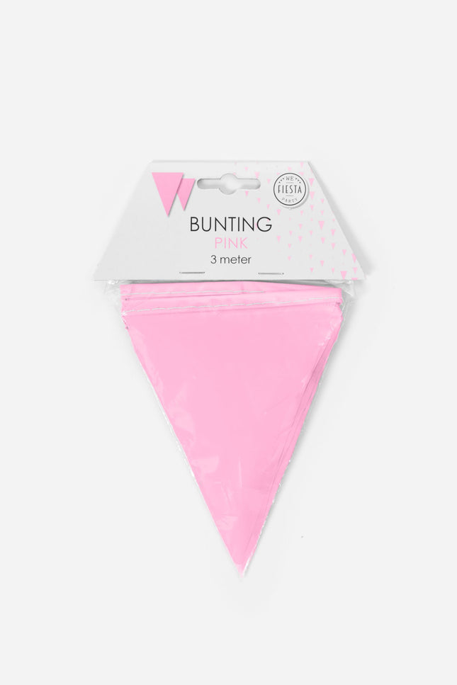 Mini Vlaggenlijn baby roze 3 meter