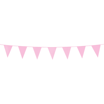 Mini Vlaggenlijn baby roze 3 meter