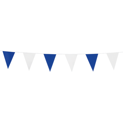 Mini Vlaggenlijn blauw / wit 3 meter