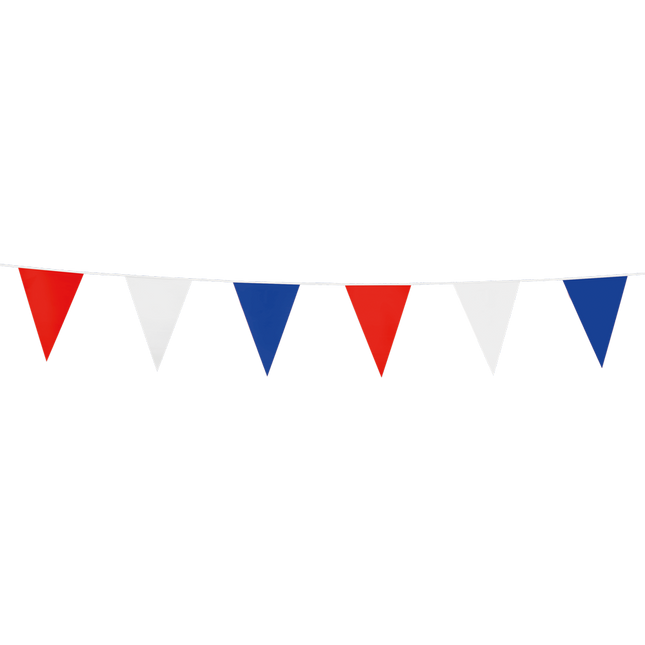 Mini Vlaggenlijn rood / wit / blauw 3 meter