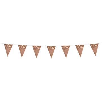 Mini Vlaggenlijn metallic rosé goud 3 meter