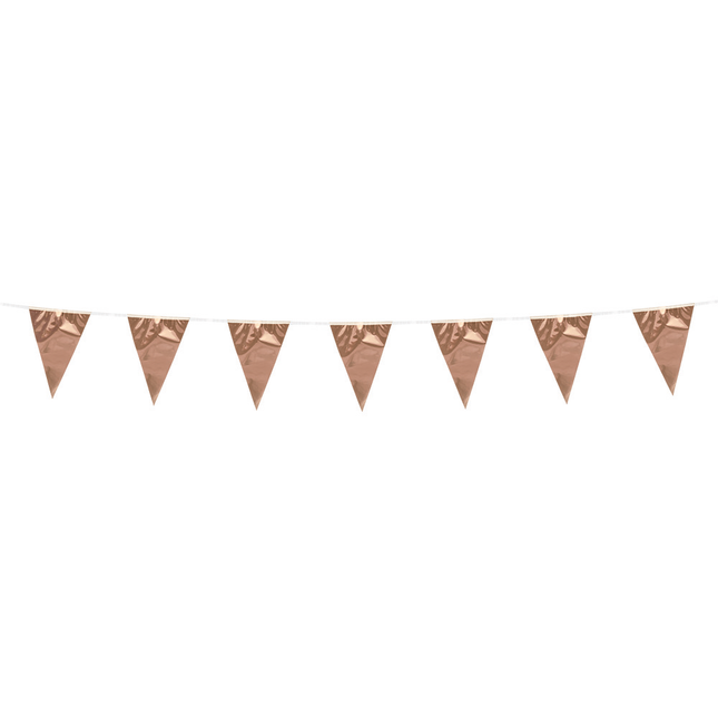 Mini Vlaggenlijn metallic rosé goud 3 meter