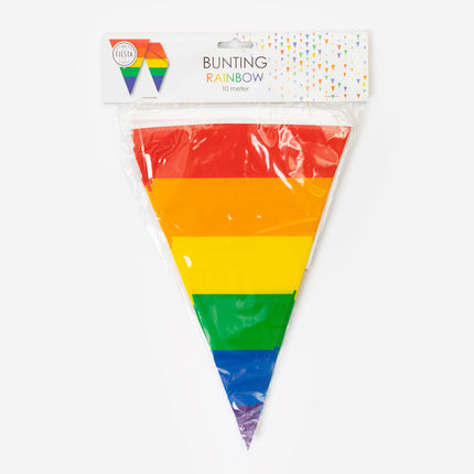 Vlaggenlijn Regenboog 10 meter