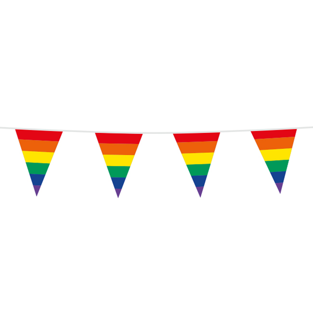 Vlaggenlijn Regenboog 10 meter