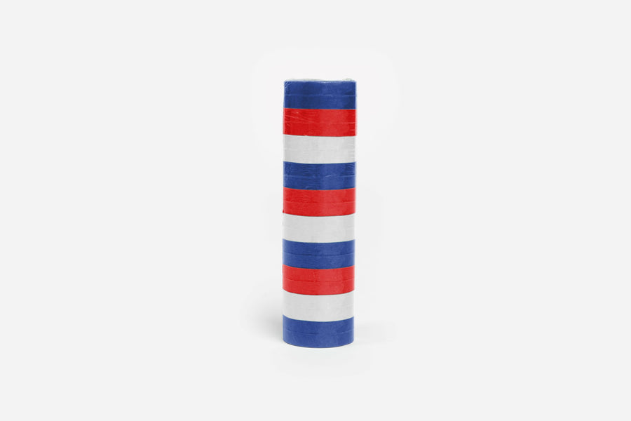 Serpentine 20X 4m Rood/Wit/Blauw - Vlam vertragend