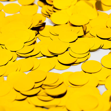 Metallic Confetti Goud XL - 23mm 250gr