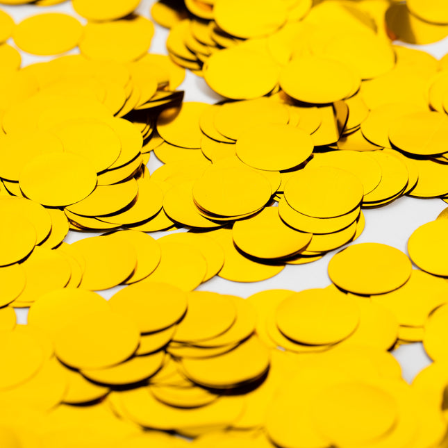 Metallic Confetti Goud XL - 23mm 250gr